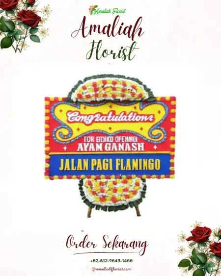 Sewa Papan Bunga Podomoro